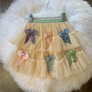 Gucci Mini Skirt with Pastel Bows